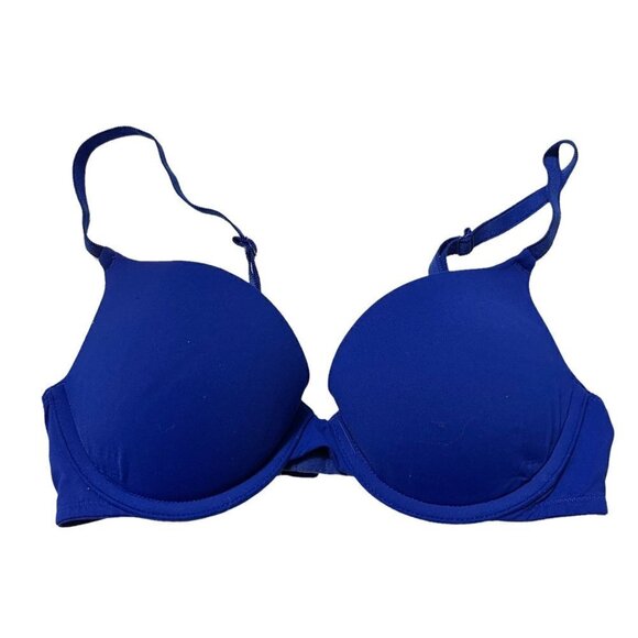 PINK Victoria’s Secret Women’s Blue Wear Everywhere Push Up Bra Size 32C - Picture 1 of 6